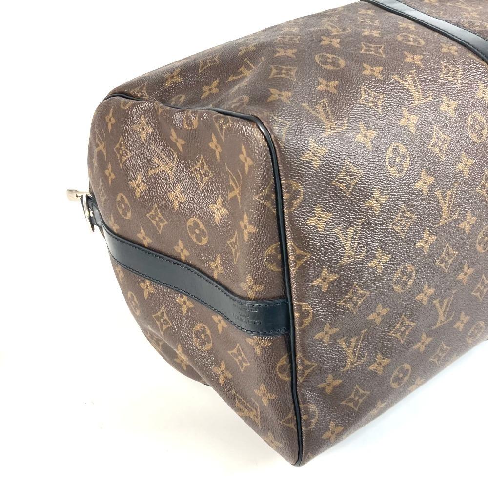 Louis Vuitton M56714 MonogramMacassar KeepallBandouliere55 Hand Bag Duffle Bag