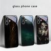 Bark texture texture For iPhone 17 Air 16 E 15 Plus 14 Pro Max 13 12 mini 11 5 6 7 8 Plus XR XS Max SE Black Glass Phone Case