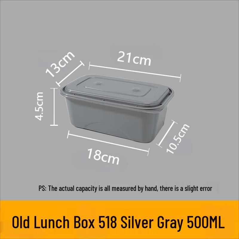 Jiahesheng Disposable Rectangular Silver-Grey Food Containers