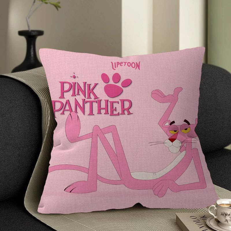Cartoon PPink PPantherS Maple Design Cushion Cover Happy Autumn Harvest Decor Holiday Decorati Pillow Cover