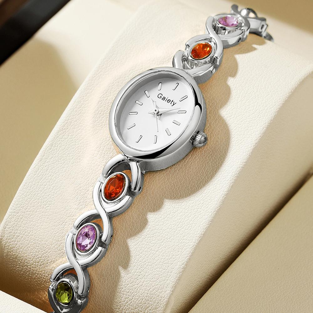 

1PCS Trendy Luxury Elegant Women s Round Dial Quartz Watch Suitable for Daily Clothing Matching Perfect Gift срібний