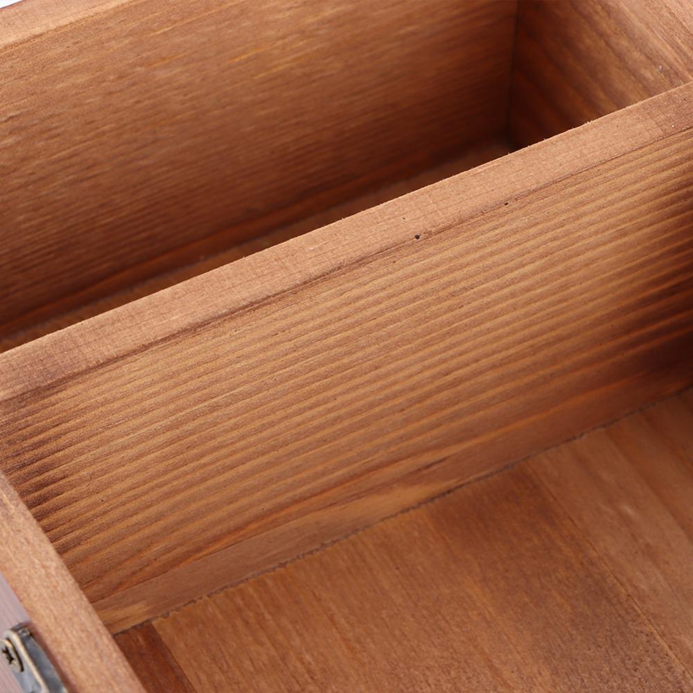 Vintage Style Needle Thread Box Wooden Material Sewing Kit Box Thread Storage Case  Home Sewing