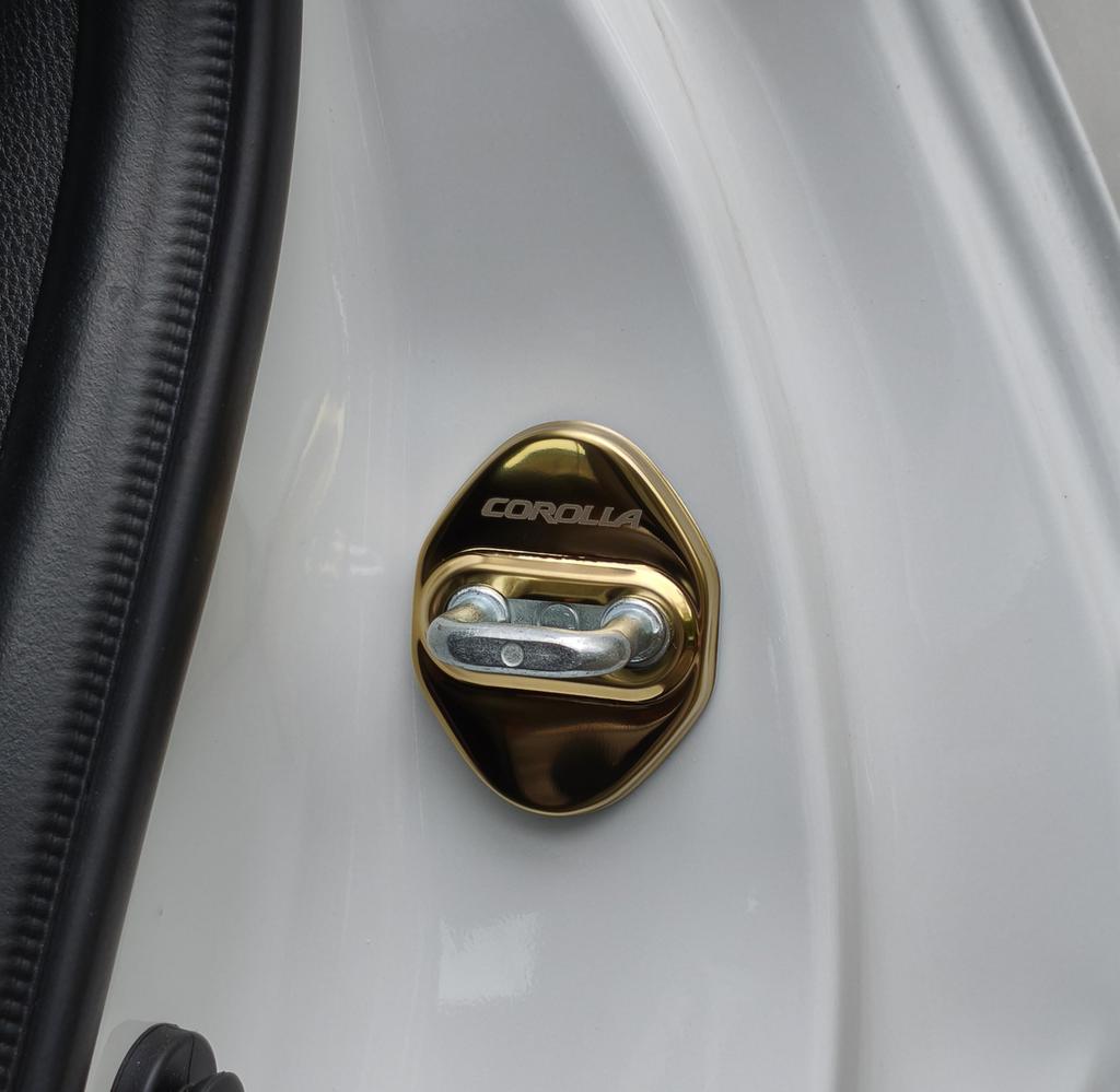 TADOKAPATU KL-MGXJ Toyota Corolla 210 Series Striker Cover Door Lock Cover Plating Accessories Interior