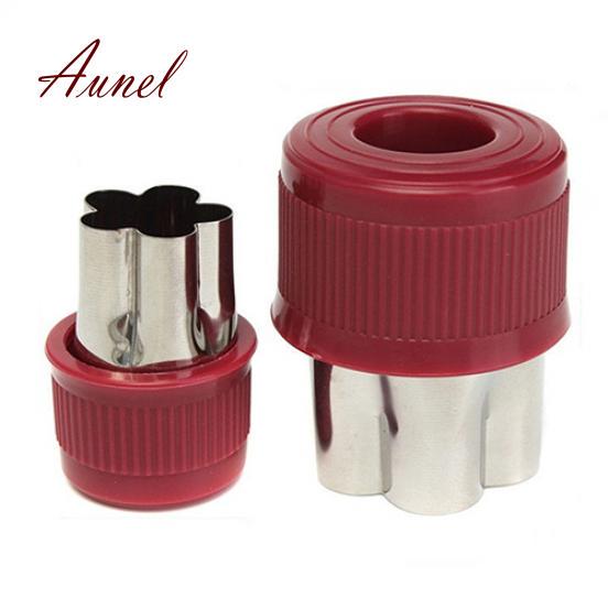 8Pcs Vegetable Fruit Cake Biscuit Cookie Cutter Mold Slicer Flower Shape