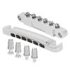 Electric Guitar Bridge Full Set 12 String Zinc Alloy Silver Guitar Parts Accessories