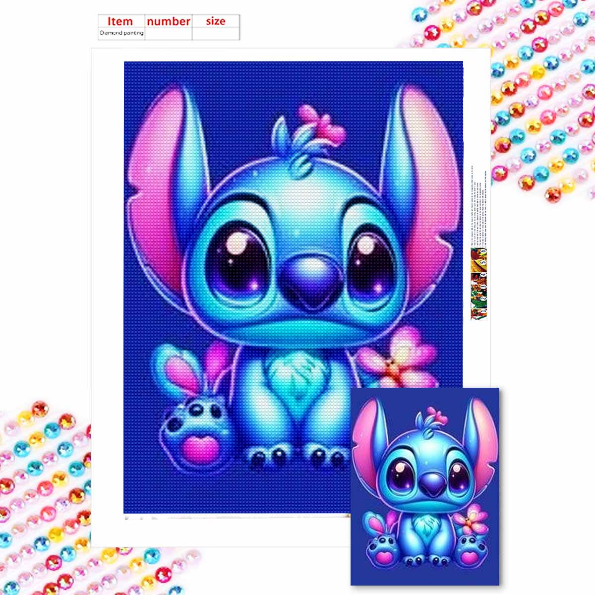 

5D Алмазная вышивка своими руками Стежок Имеет Большие и Милые Глаза Полная Выкладка Стразами Мозаика Вышивка Изделия Ручной Работы Декор для Дома Подарок Round 20x30cm