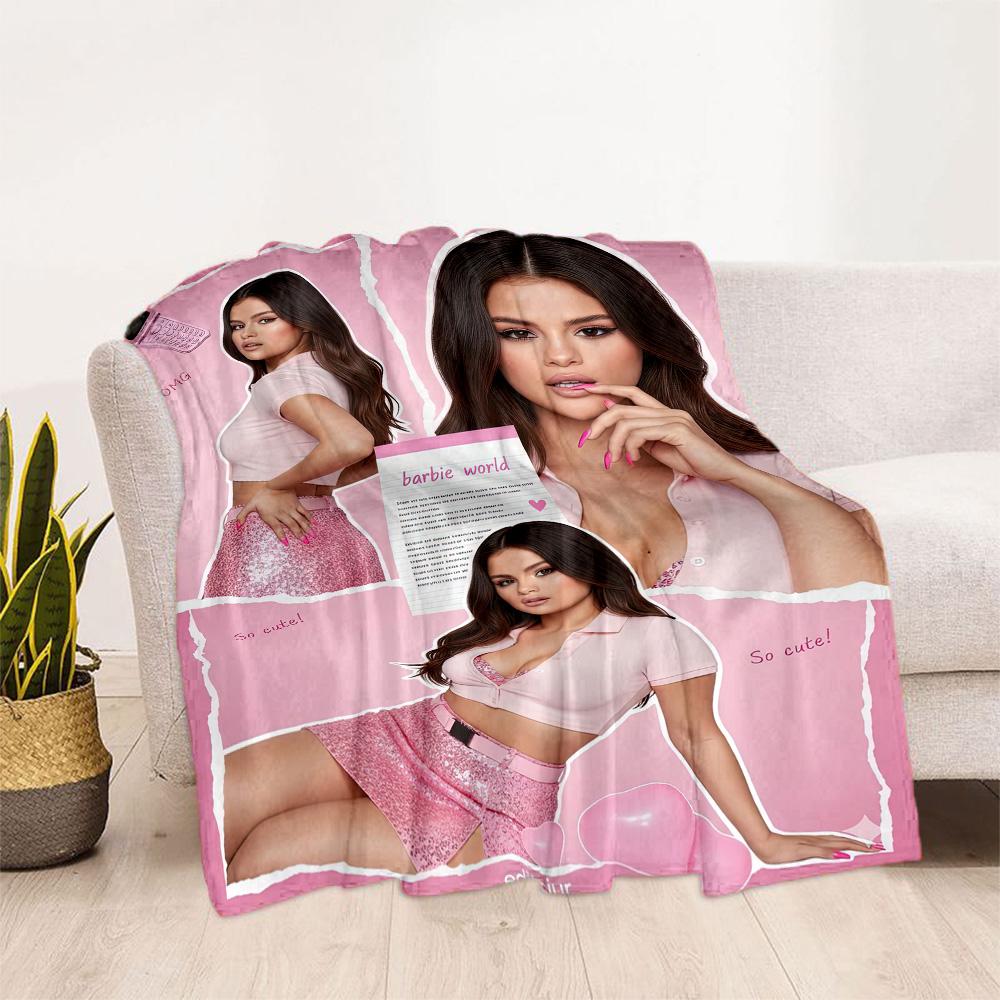 Selena Gomez1 Blankets Are Suitable for Living Rooms,making Them an Ideal Choice for Outdoor Travel and Gifts.