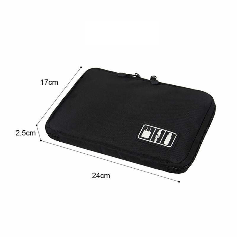 Cable Organizer Storage Bag System Kit Case USB Data Cable Earphone Wire Pen Power Bank SD Card Digital Gadget Device Travel Bag