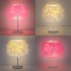 Table Small Warm Lamp Nordic Romantic Creative Feather Lamp Usb Power Supply