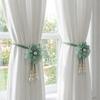 Verstellbare Kamelien-Vorhang-Raffhalter Schöner lochfreier Perlen-Vorhang-Schnalle Elegantes Vorhang-Befestigungsseil Wohnzimmer