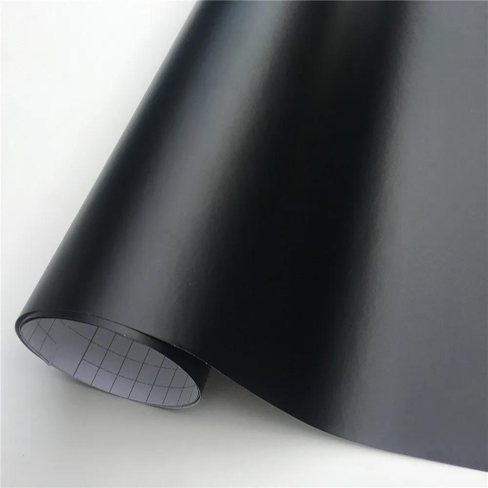 Matte Dark Grey Vinyl Film Car Wrapping Film Vehicle Wraps Foil Sheet Car Decal Bubble Free Bike Console Computer Cover Skin 152X10 CM чёрный
