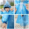 Pe Kinder Einweg-Regenmantel Einfarbig Bequemer Schlupf-Einteiler