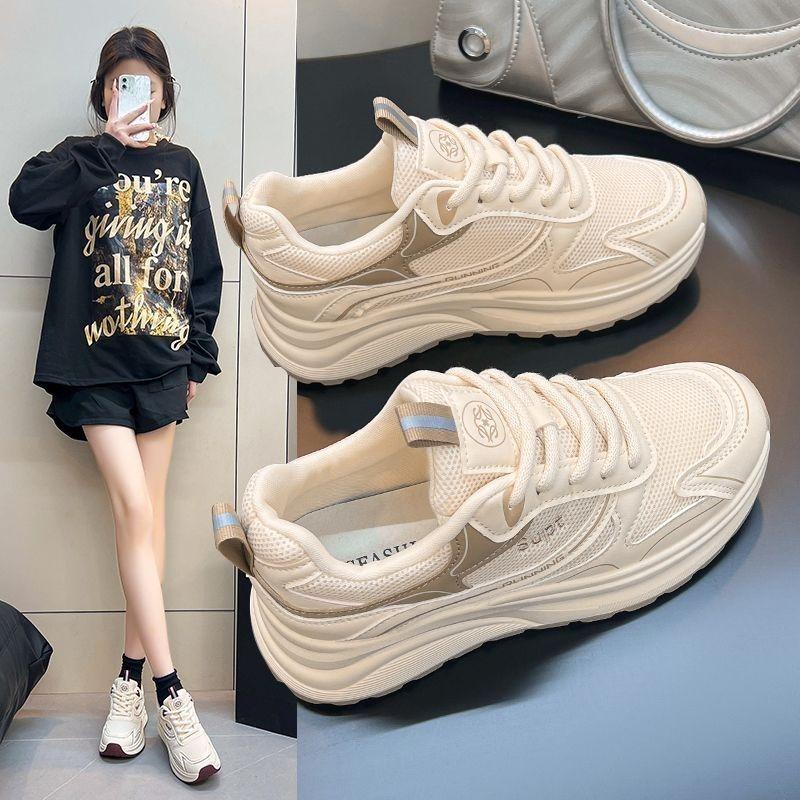 Atmungsaktive Damen-Freizeit-Sportschuhe mit dicker Sohle im neuen Stil - Vielseitige Schuhe