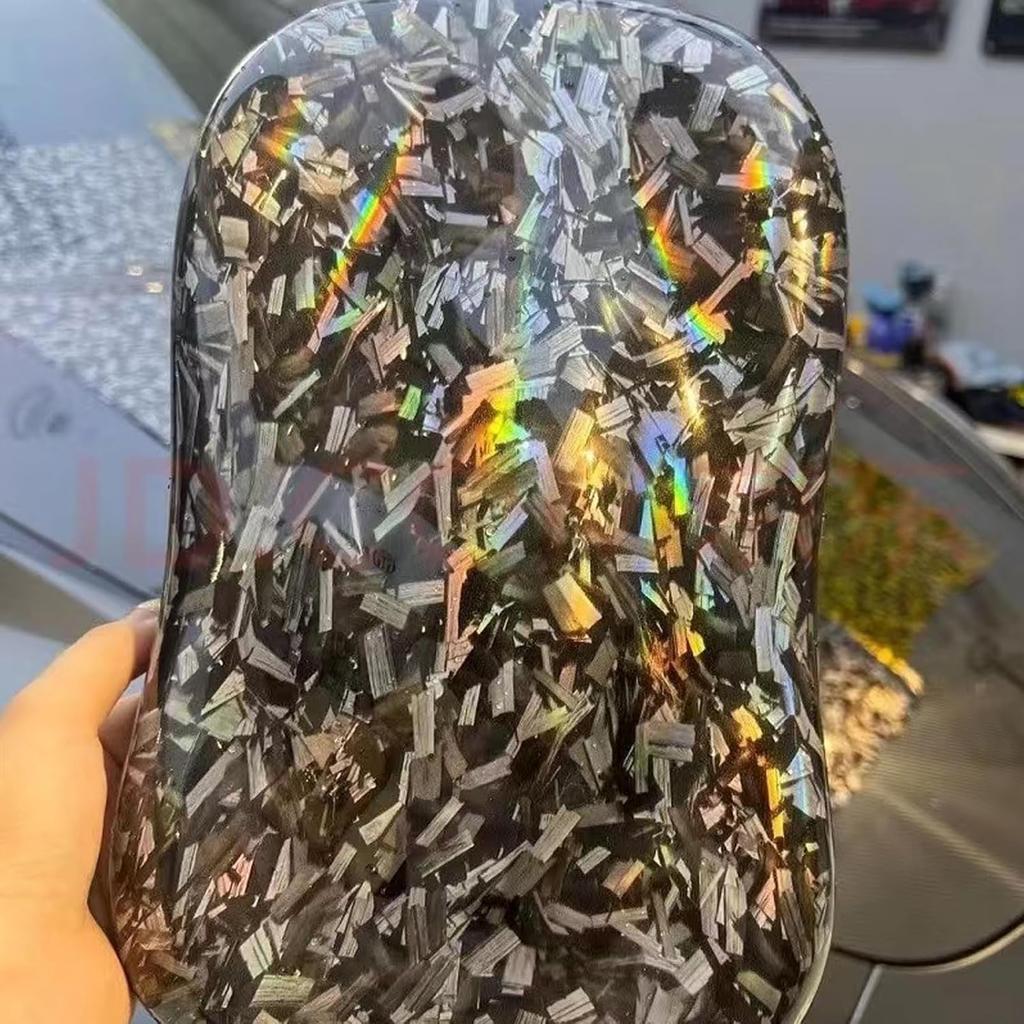 Chrome Black Forged Gloss Carbon Fiber Car Vinyl Wrap Roll Air Release Adhesive Film Decal Sheet DIY Decor