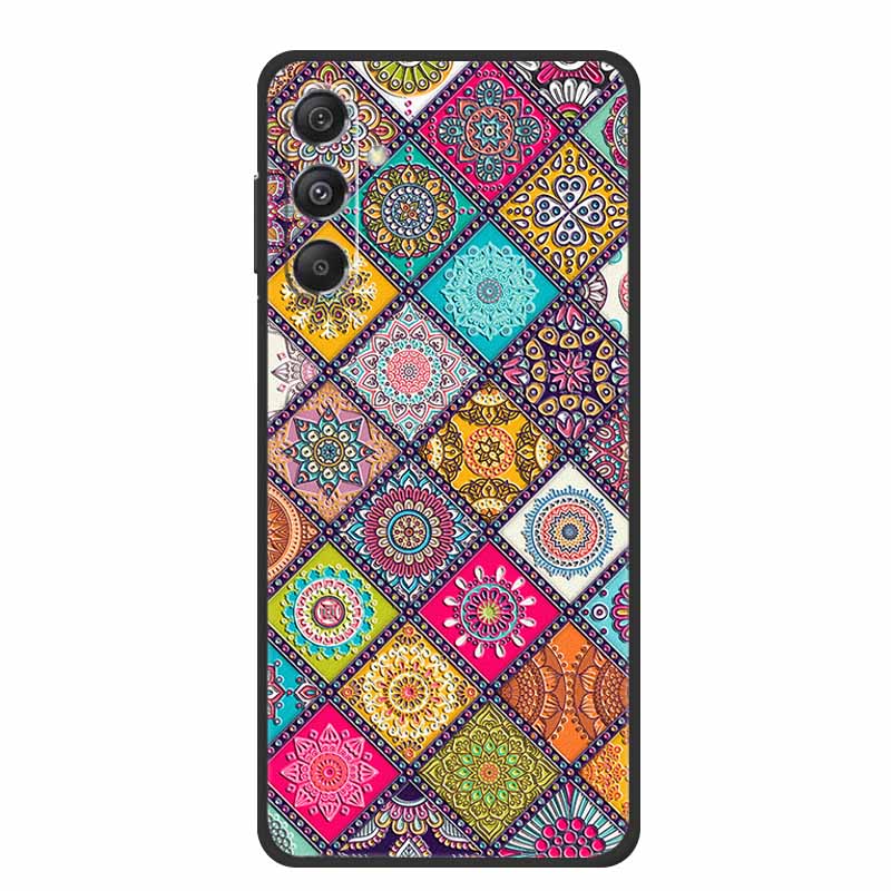 3D Emboss Case For Samsung Galaxy A16 5G Phone Case Coque Flowers Soft Silicone Back Cover For Samsung A56 A36 M16 F16 A26 Case