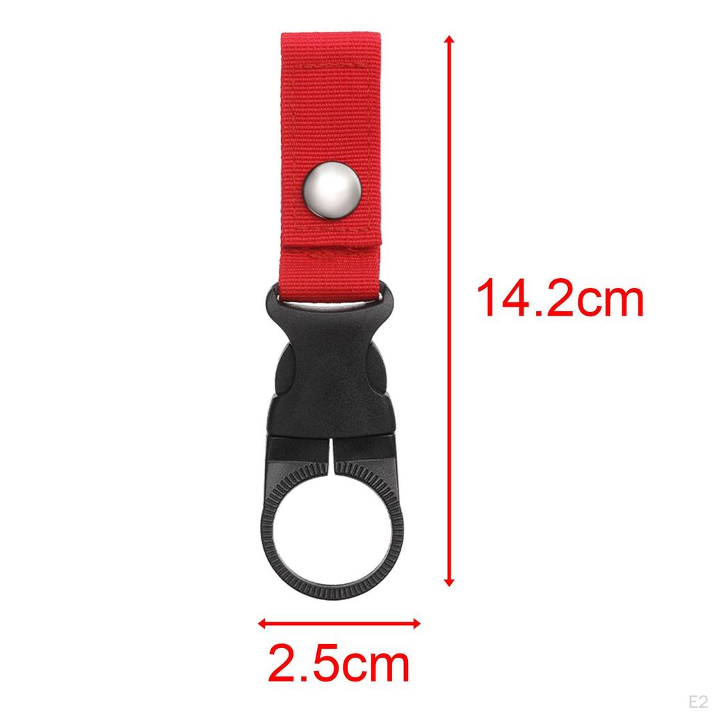 Bottle Hanging Buckle Clip Carabiner Keychain Belt Water Ring Holder Webbing