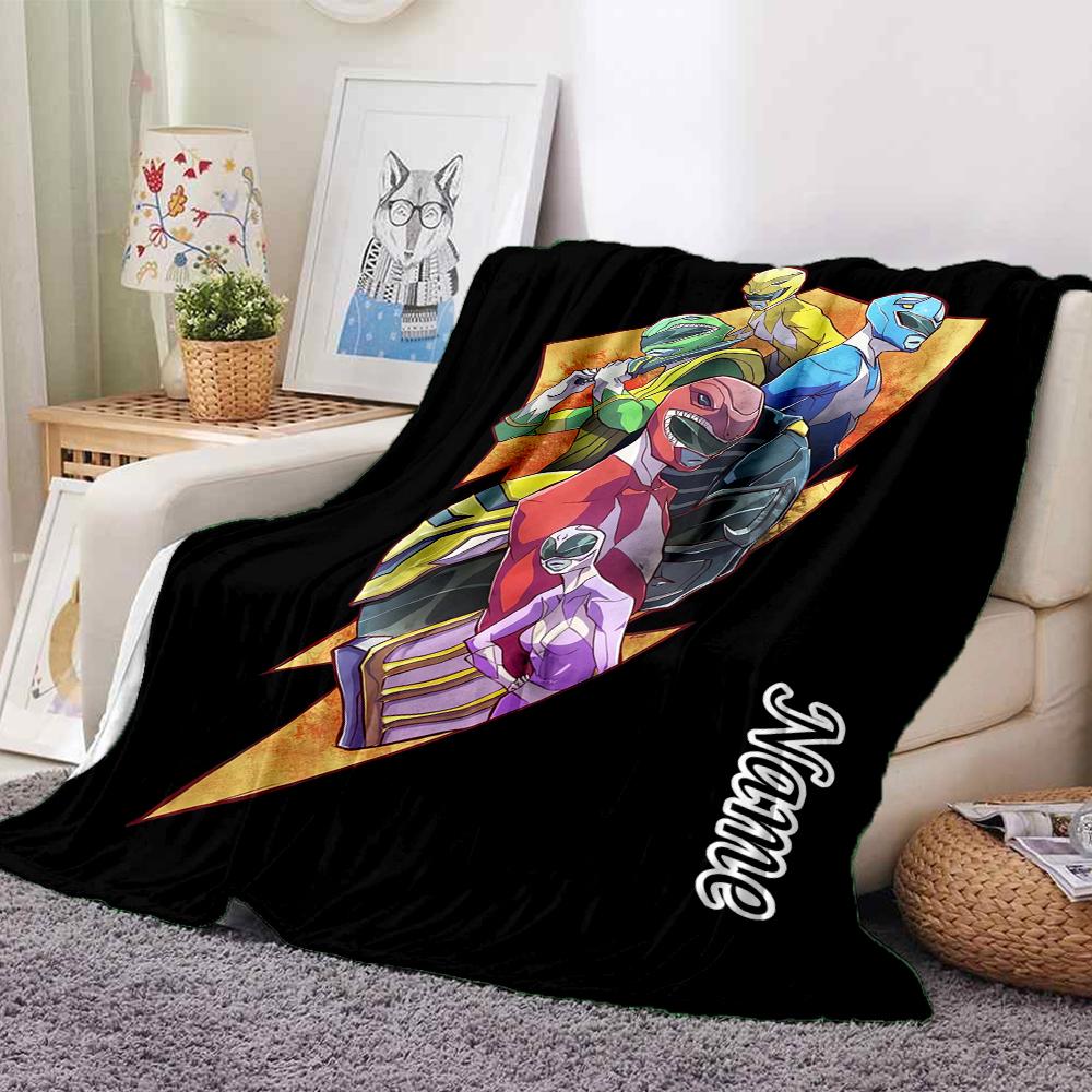 Custom 1pc Power Rangers Adventure Blanket, Soft And Comfortable Blanket, Casual Warm, Camping Travel Blanket, Birthday Gift Q912157