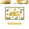 Happy Construction Birthday Party Decorations Set Plates Cup Tablecloth Gift Bags Banner Stickers Cake Decoration Party Supplies