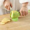 1PC Multifunctional Fruit Slicer, Plastic Tomato Potato Lemon Slicer with Handle