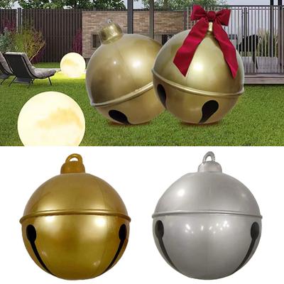 Christmas Outdoor Crafts Bell Balloon Decoration Toy Ball Inflatable 60Cm