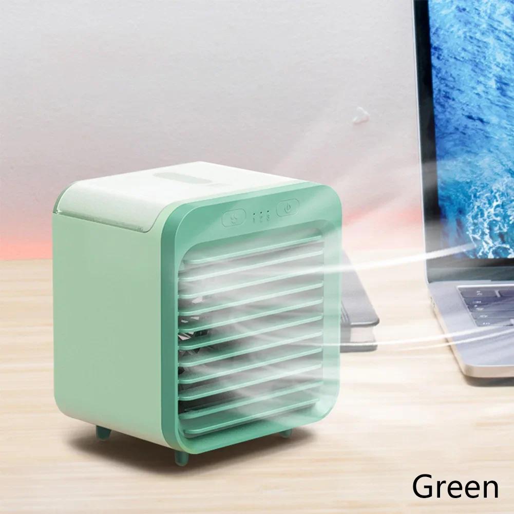 Air Conditioner Portable Fan Desktop USB Chargeable Mini 3 Gear Mute Air Cooler Desktop Electric Fan for Home Office 2025 New