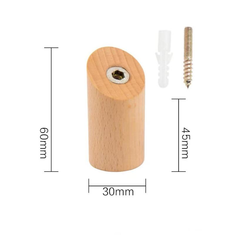 Wall Hanger Wood Hook Beech Holder Bathroom Key Coat Rack Kitchen Door Decorative Hook For Home Accessories Gadgets Organization