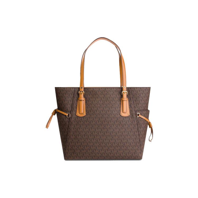 MICHAEL KORS Artificial Leather Tote Bag, Shopping Bag, Handbag, Shoulder Bag Medium Women's Acorn Brown 30T8GV6T4B-BROWN