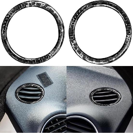 NVCNX Carbon Fiber Compatible with Mercedes-Benz C-Class W204 C250 C300 C350 C63 AMG 2008 2009 2010 2011 2012 2013 2014 Sedan Accessories Door Panel