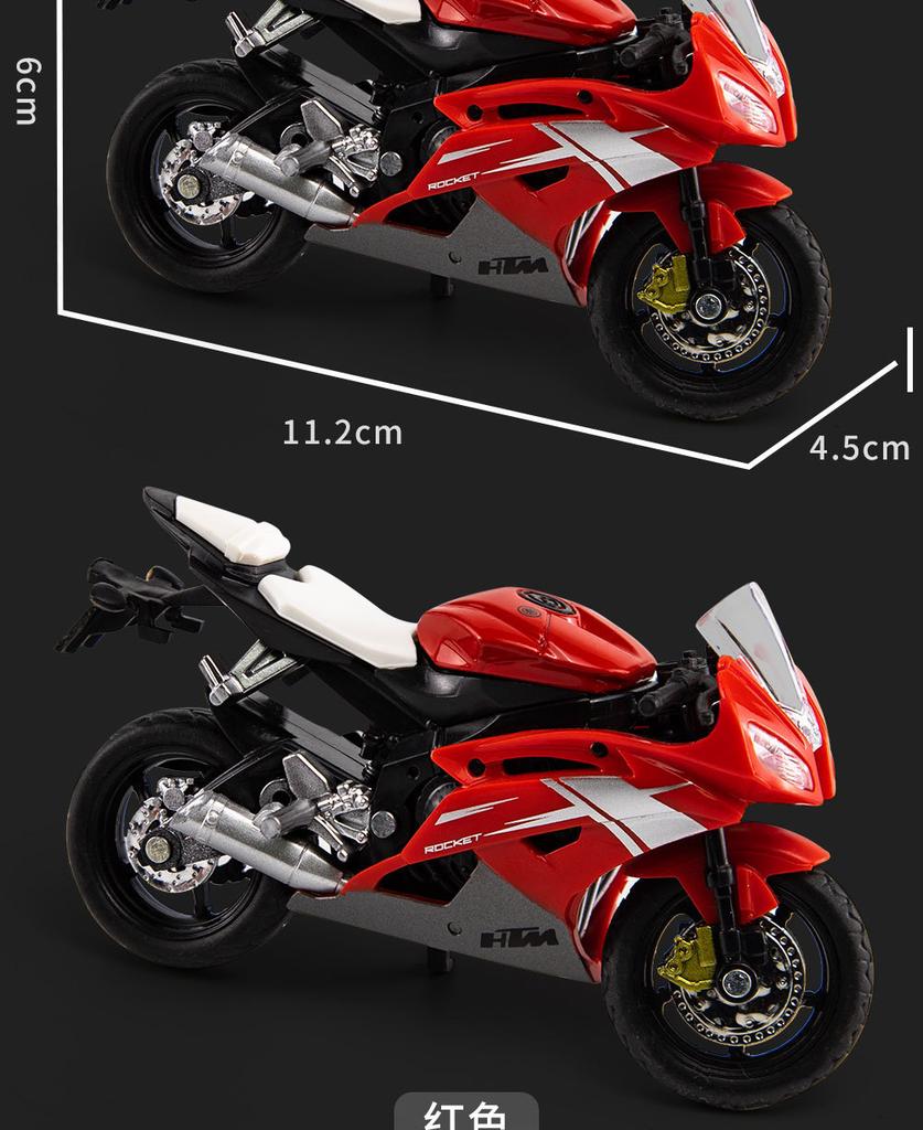 1:18 Home Desk Accessories Alloy Motorcycle Collection Office Model Diecast Motorcycle Simulation Portable Figurines Replicas