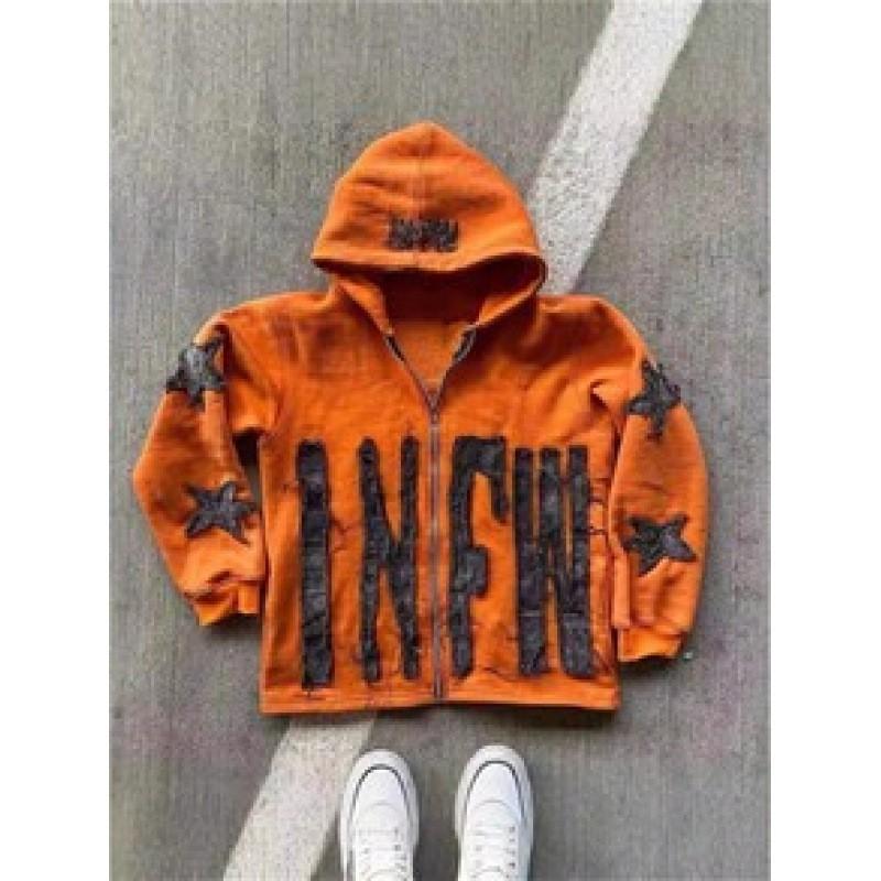 Y2K Oversized Hoodie With 3D Star