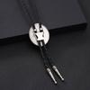 Men Denims Necktie Western Bolo Tie Shirt Chain Bolo Collar Rope Leather Tie for Western Styles