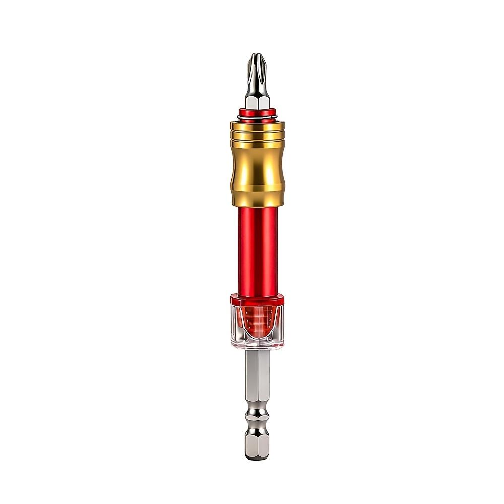 Magnetic Screwdriver Bit Holder with Depth Adjustment and Hexagonal Shank, Quick-Change Drill Adapter for Woodworking, Carpenter
