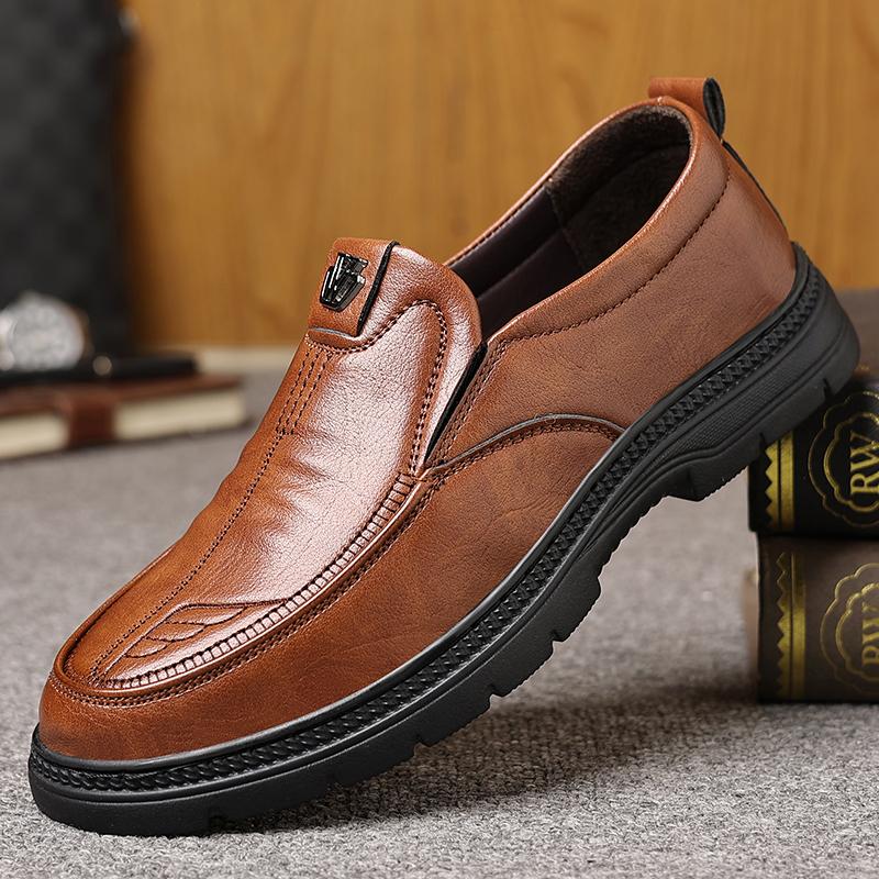 

Мужская обувь повседневная модная оксфорды из ПУ кожи формальная обувь для платья JZ-0209 44 коричневый