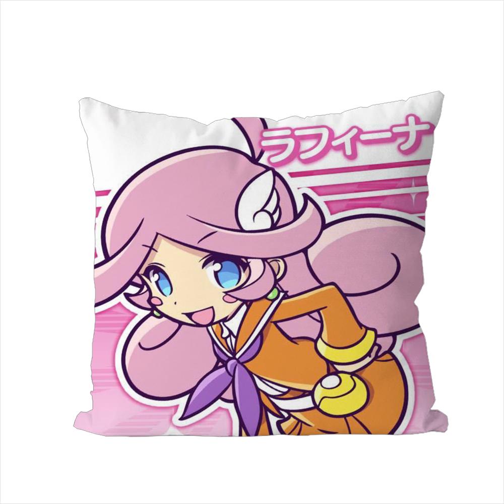 

Puyo Pop Fever Pillow Case For Car Sofa Decorative Home Doublesided Print Plush Square Throw Pillow Cushion Cover 30x30cm