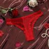 Soft Low Waist Briefs Traceless T-back Panties Fashion Lace Transparent Thongs  Daily Wear