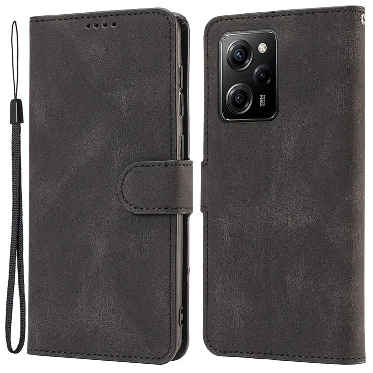 

Для Xiaomi Redmi Note 12 Pro 5G/Note 12 Pro Speed ​​5G/Poco X5 Pro 5G чехол-кошелек из искусственной кожи с ремешком