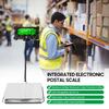 440 Lbs Electronic Postal Scale 0.05kg Precision Integrated Stainless Steel Digital Scale with LCD Backlight Display Shipping