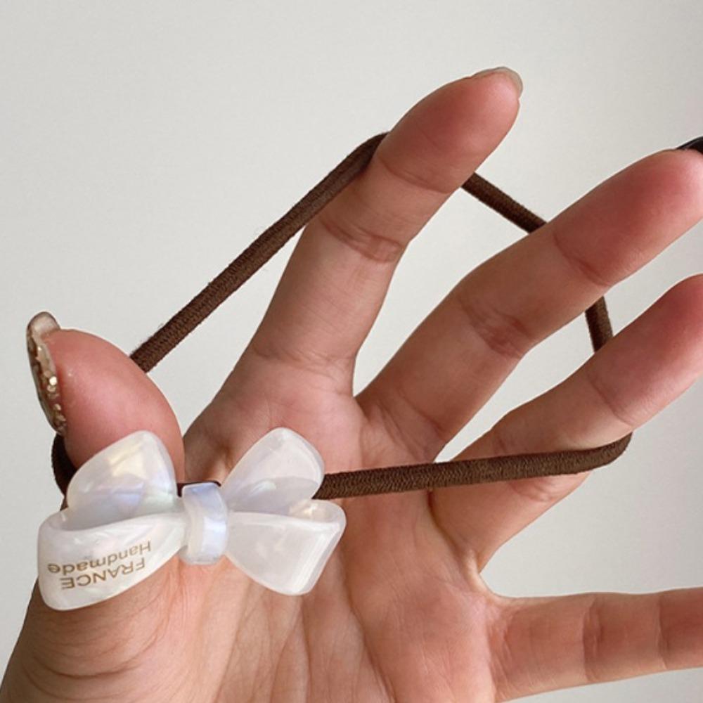 Ponytail Holder Acetic Acid Hair Tie Korean Style Hair Rubber Bands Bowknot Hair Rope Girls