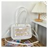 Kawaii Patent Leather Handbags Women Transparent PVC Itabag Women Tote Bag New Japanese Shoulder Bag Women Small JK Bag Ita Bag