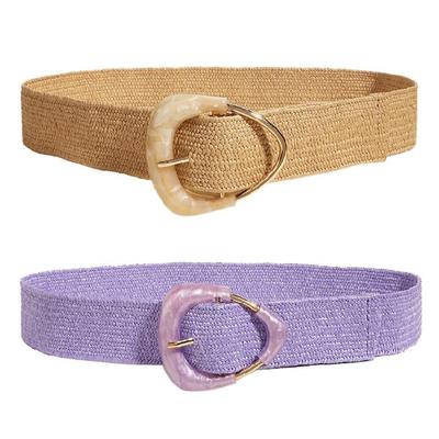 Handmade Straw Waistband Bracelet Bangle Ethnic Waistband  Artistic Youth Belt Fashion Accessory