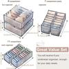 Mesh bra and underwear storage box, foldable underwear storage drawer, closet tie storage partition, underwear, socks