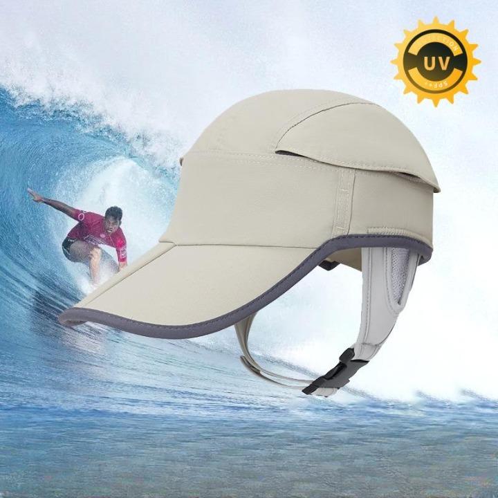 Sommer Strand Surfkappe Outdoor Atmungsaktiv Anti-Ultraviolett Baseballkappe Küste Sonnenhut Spritzschutz Sonnenhut