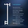 Pipeso Outdoor L-Shaped Security Camera Mount Pole