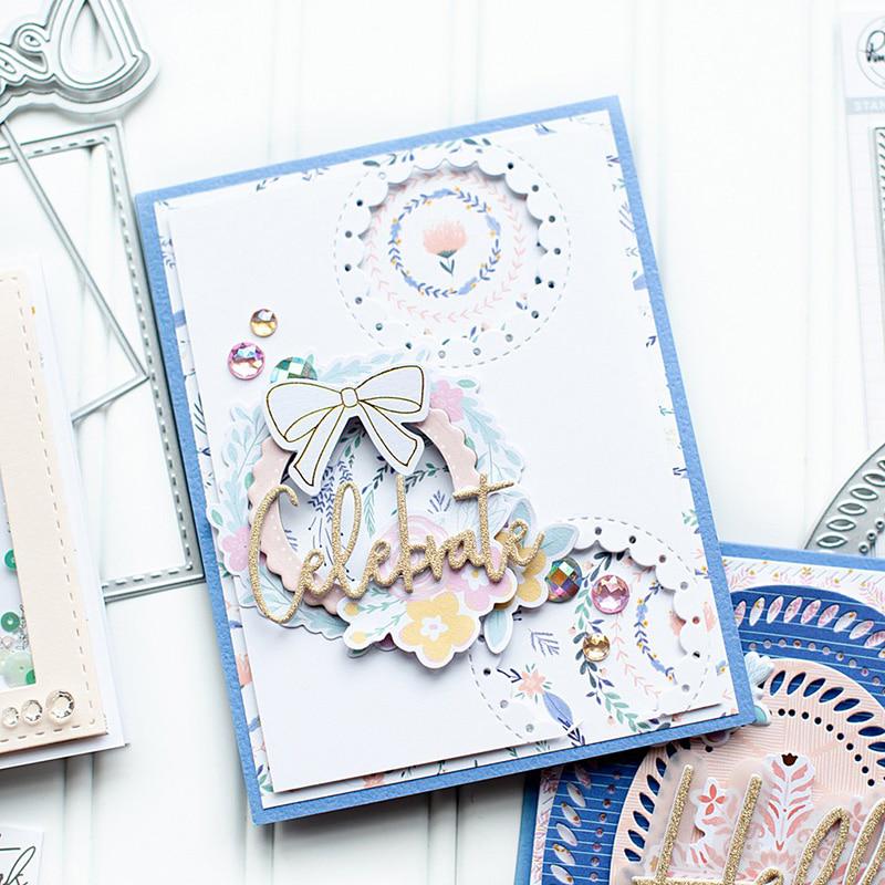 Round Trim Lace Metal Cutting Dies set Die Scrapbooking Embossing Paper Craft Album  Art cutter