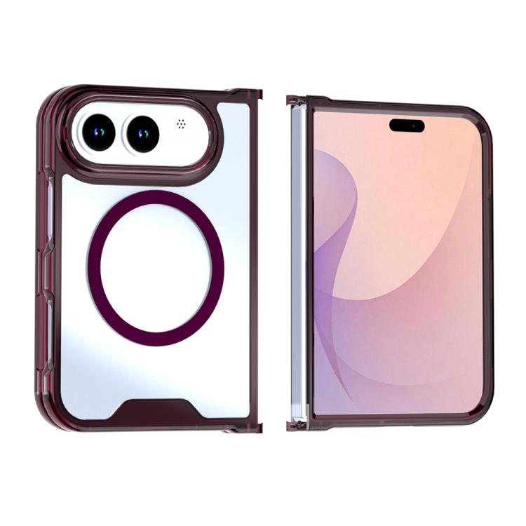 Crystal Clear Acrylic Magnetic Phone Case For iPhone Duo, Hard Transparent Magsafe Wireless Charging Cover