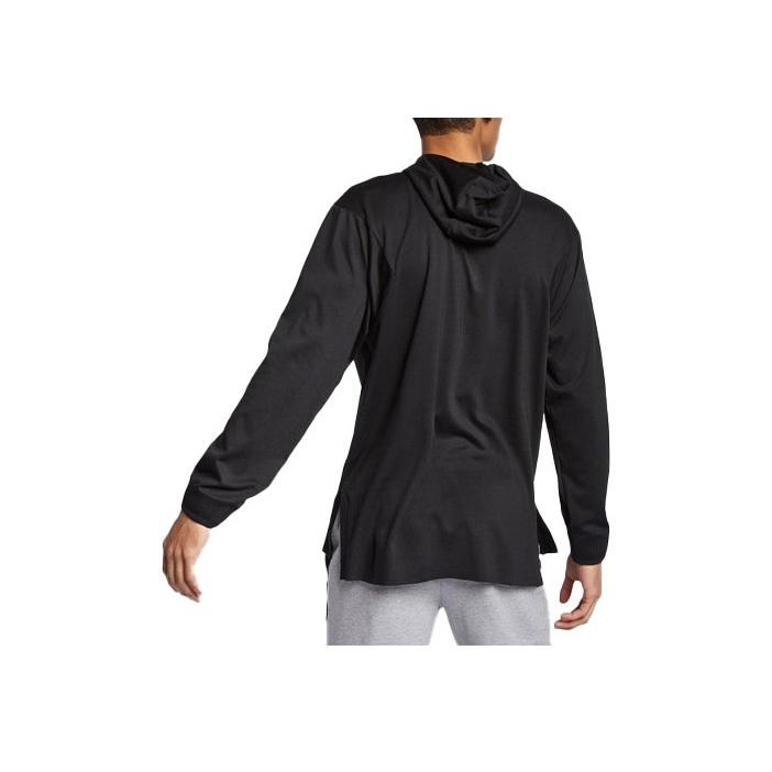 Jordan Logo Print Pullover Hoodie Men Tops Black AJ1125-010