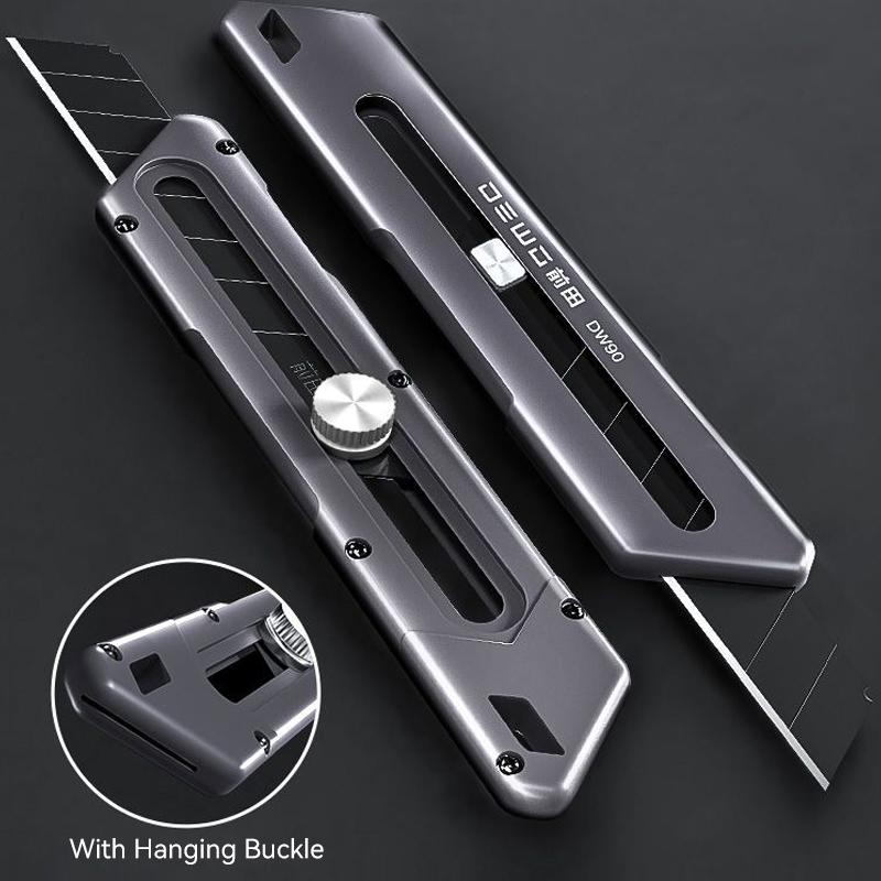 Utility Knife Heavy-Duty Thickened Zinc Alloy Wallpaper Knife Industrial Grade Durable Multifunctional Stainless Steel