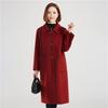 Women's 100% Pure Wool Doll Collar Winter Coat