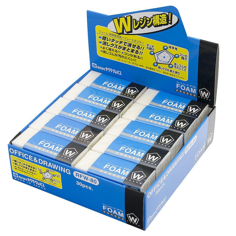 Sakura Craypas Foam Eraser Double 30 pieces 80, RFW-80(30)