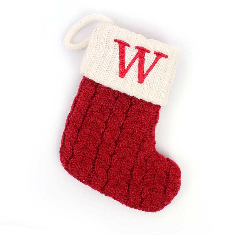Elegant Wool Knitted Christmas Stockings For Holiday Decorating
